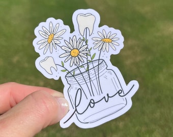 Dental Sticker for Dental Hygienist, Dental Assistant, Tooth Dental, RDH, Dental Student Gift, Hygienist Gift, Assistant Gift, Tooth Sticker
