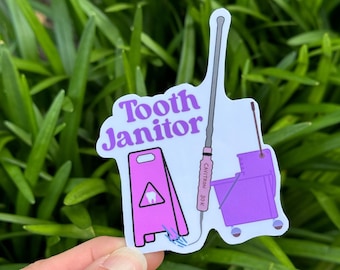 Dental Tooth Sticker Dental Hygienist, Dental Assistant, Dental Sticker, RDH, Dental Student Gift, Hygienist Gift, Assistant Gift, Dentist