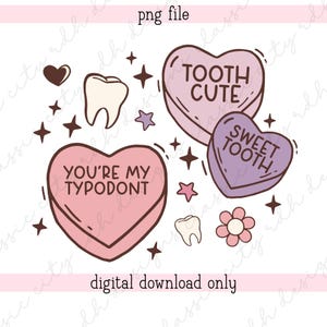 Arquivo PNG de Dia dos Namorados Dental para download digital para Sublimação (apenas arquivo .png incluído) higienista dental dentista dia dos namorados assistente de dentista