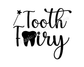 Tooth Fairy SVG bestanden, digitale download voor Cricut of Silhouette (inclusief .jpg .svg .png .pdf)hygiënist, assistent, tandarts, tandenfee