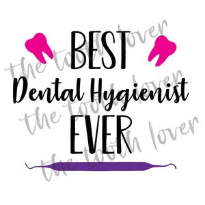 Melhores arquivos SVG de higienista dental para download digital para usar com Cricut ou Silhouette (inclui .svg .png .jpg .pdf .dxf) perfeitos para artesanato