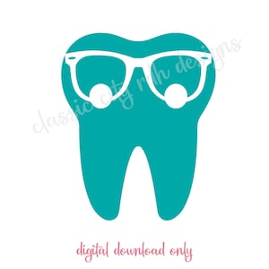 Arquivos SVG de recorte de lupas de dente, download digital para Cricut ou Silhouette (inclui .jpg .svg .png .pdf) higienista, dentista, lupas dentárias