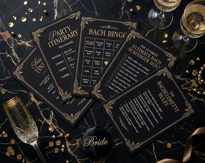 Bachelorette Party Pack | 10 Printables | Games, Itinerary, Bingo & More | Instant Download