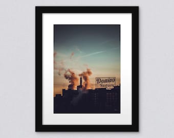 Domino Sugars Sign Sunrise Industrial Baltimore Maryland Print