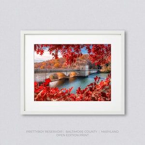 Baltimore County In The Fall - Prettyboy Reservdoir Art Photography Print