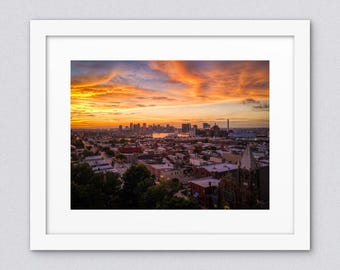 Baltimore From Above Locust Point Maryland Wall Art