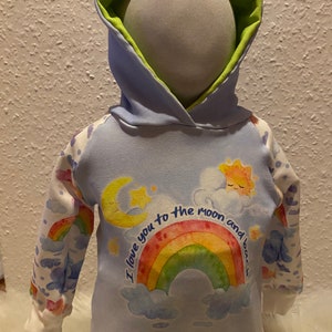 Hoodie I love you Größe 62/68
