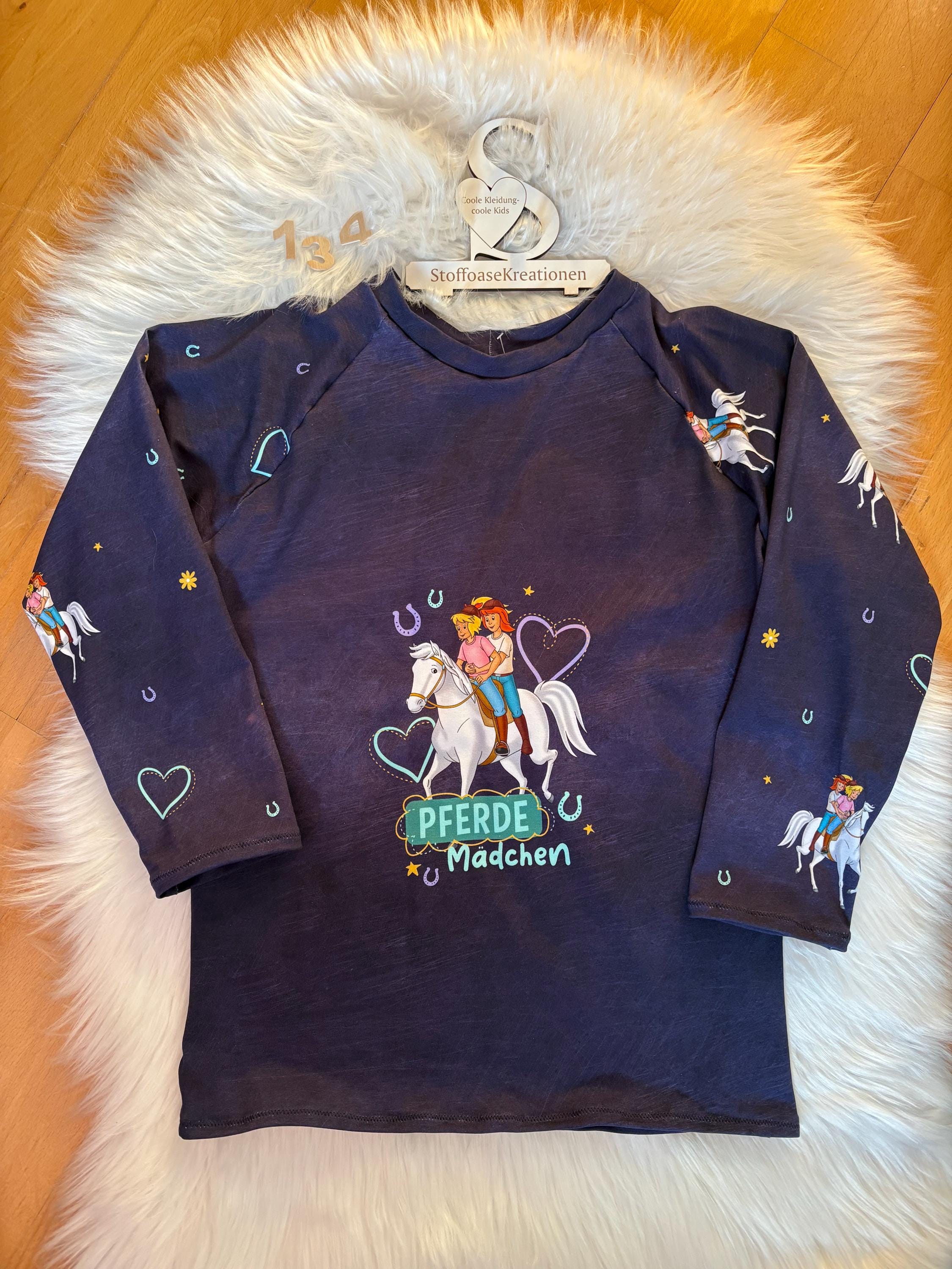 Sweatshirt Bibi Tina Pferdemädchen Größe 134