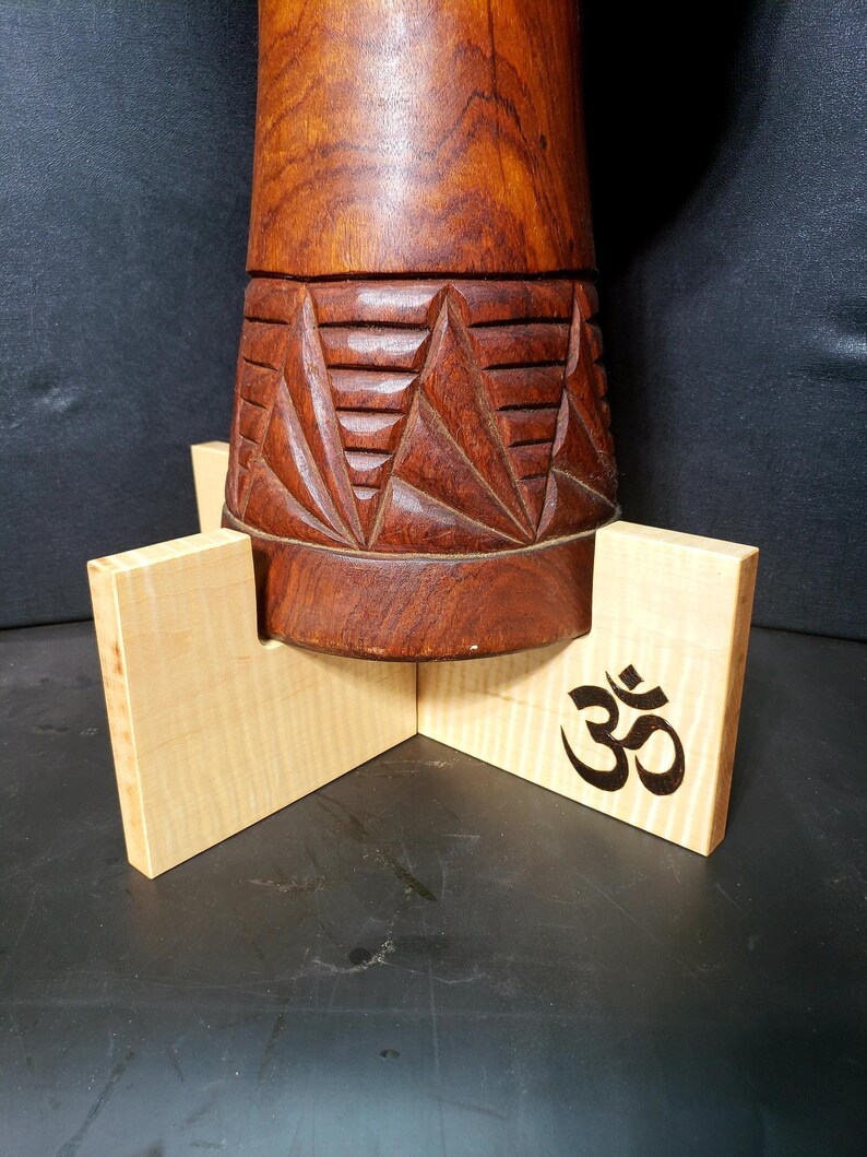 Djembe Stand Conga/hand Drum, Curly Maple, Portable, Collapsible, Easy