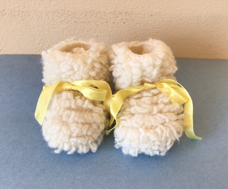 fuzzy baby booties