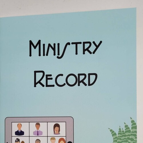 Field Service Report JW Ministry Record Jw Notebook JW Etsy