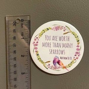 You Are Worth More Than Many Sparrows Matthew 10 31 JW Magnet - Etsy