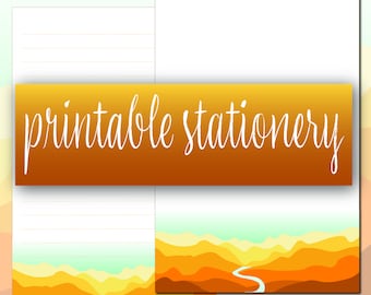 JW Escritura de cartas Papelería Imprimible Descargar Red Rock