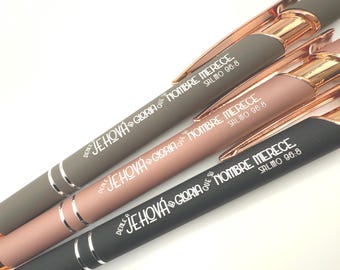 LIQUIDACIÓN 2025 JW Texto del Año Salmo 96:8 Bolígrafo con Tinta Azul