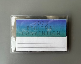 Porta credencial magnético para la Convención Regional de TJ