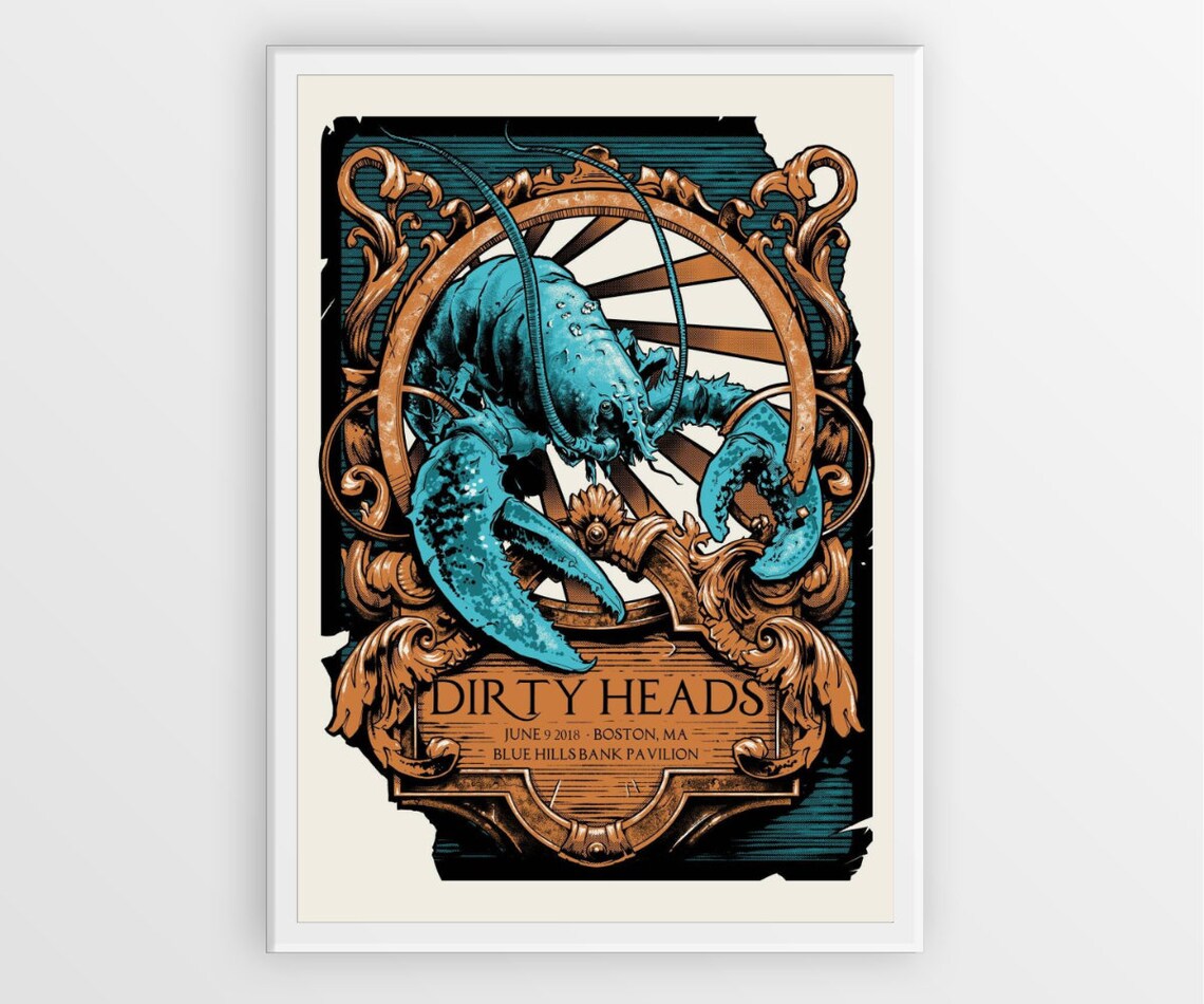 Dirty Heads poster / Dirty Heads octopus / Dirty Heads print / Etsy