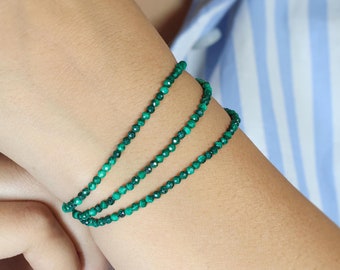 95 Perline Finto Malachite Verde 4mm Per Bigiotteria Fai Da Te - Creazione Bracciali E Collane - 2