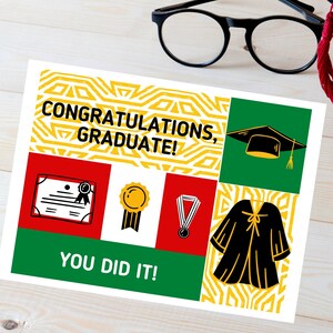 African American Graduation, Black Girl Graduation, Black Graduate Gift, Graduation Card For Women, Class of 2021 Graduation Card