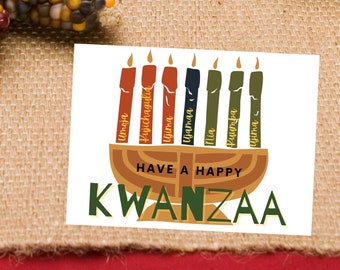 10 Cards - Kwanzaa Gift, Kwanzaa Card Kwanzaa Celebration, Happy Kwanzaa, Kwanzaa Holiday, Kwanzaa Day 7, Kwanzaa Day 6, Greetings