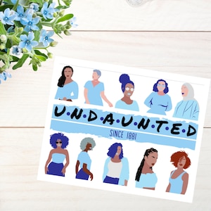 Undaunted Since 1881, Spelman College, ex allieva dello Spelman, donne di colore, biglietti di auguri, biglietti vuoti, set di biglietti