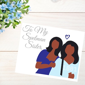 Für meine Spelman Schwester, Spelman College, Spelman Schwester, 18881, Spelman Alumna, schwarze Frauen, Grußkarten, leere Notizkarten