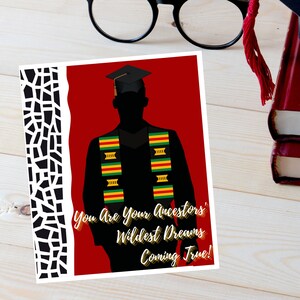 African American Graduation, Black Man Graduation, Black Graduate Gift, Graduation Card For Women, Class of 2021 Graduation Card