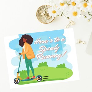 Cartes de rétablissement, cartes de rétablissement, cartes de rétablissement, bons vœux, carte de rétablissement pour femme noire pour un prompt rétablissement