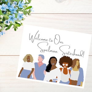 Willkommen in der Spelman Sisterhood, Spelman College, Spelman Alumna, schwarze Frauen, Grußkarten, leere Grußkarten, Kartenset
