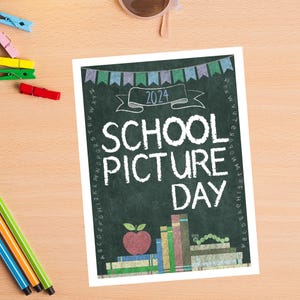 Conjunto de 10 cartões - Dia da foto da escola, retratos da escola, foto da escola, cartão para fotos, cartões de fotos da escola, cartão em branco, conjunto de cartões em caixa