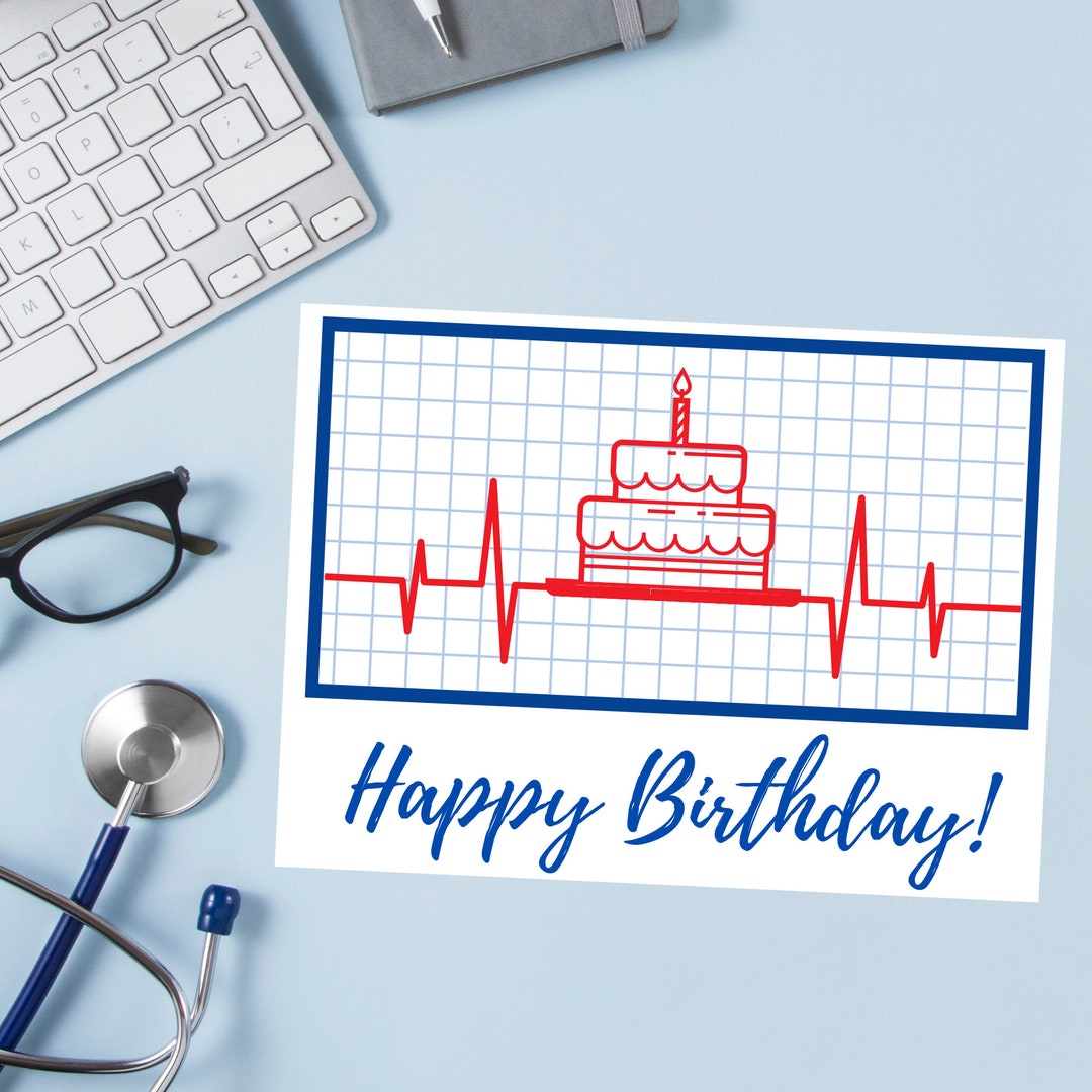 Birthday Card for Doctors, Doctor Birthday, Nurse Birthday Card