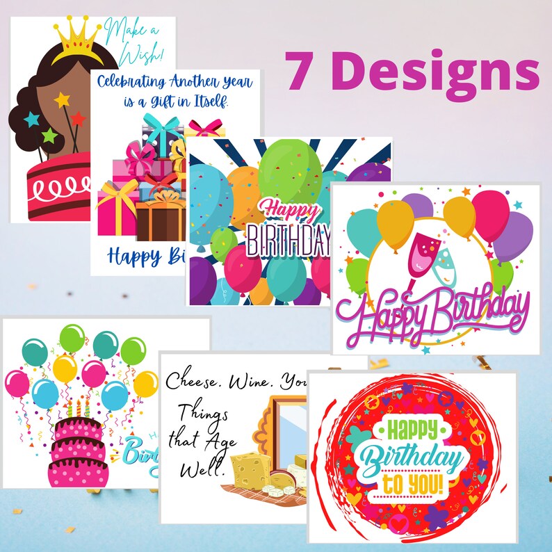 14 Card Set Box of Assorted Birthday Cards Multipack Etsy