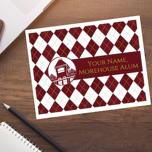 10 Karten-Set - Studenten-Briefpapier, College-Briefpapier, Morehouse-Grußkarten, Morehouse-Mann, Abschlussgeschenk, Morehouse-Geschenk