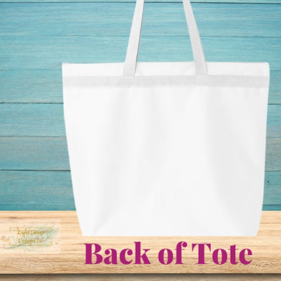 Large utility online tote with zipper