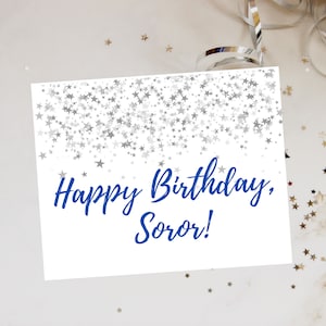 Zeta Phi Beta Happy Birthday, Happy Birthday Soror, Zeta Phi Beta Gift, Zeta Phi Beta Soror, Crossing Gift, Box Birthday Cards
