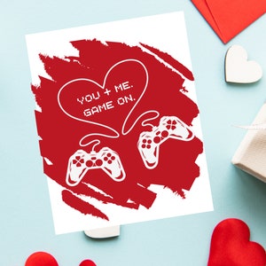 ゲーマー向けバレンタインカード、プレイヤー #2 カード、ゲーマー向けバレンタインギフト、オタク向けラブ、バレンタインカード、ゲーマー向けバレンタインカード