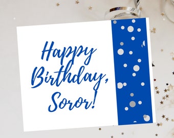 Zeta Phi Beta Happy Birthday, Happy Birthday Soror, Zeta Phi Beta Gift, Zeta Phi Beta Soror, Crossing Gift, Box Birthday Cards