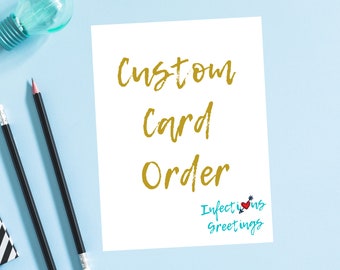 Create Your Own Custom Card - Personalized Card - Thank You card, Company card, Birthday card, Anniversary card and more