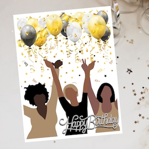Happy Birthday African American Woman, African American Happy Birthday Sister, Urban Happy Birthday, Girlfriend&#39;s Birthday