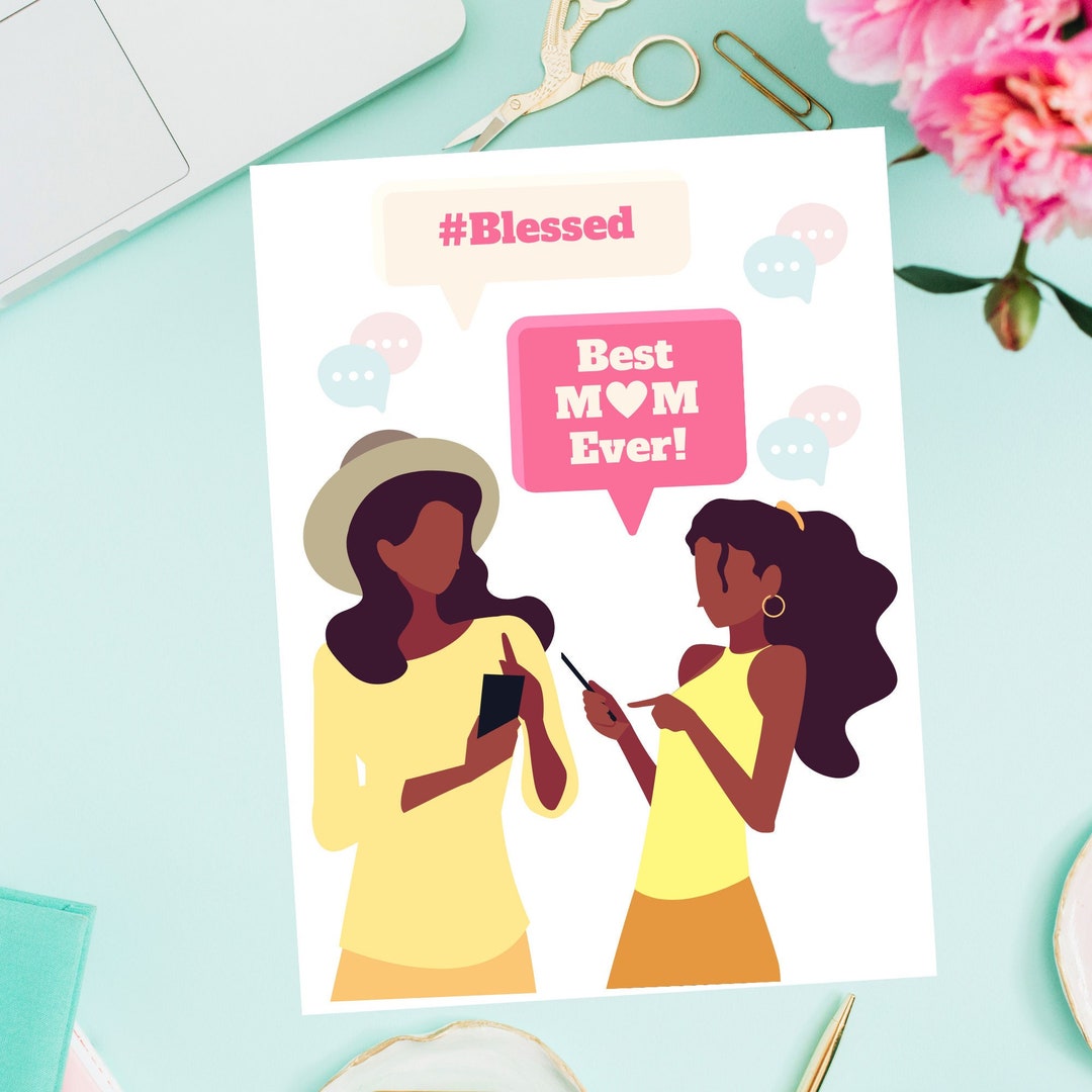 African American Mothers Day Card, Black Mother's Day, Mother Daughter ...