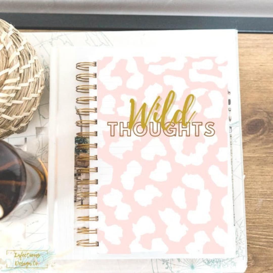 Self Care Journal, Animal Print Journal, Motivational Journal