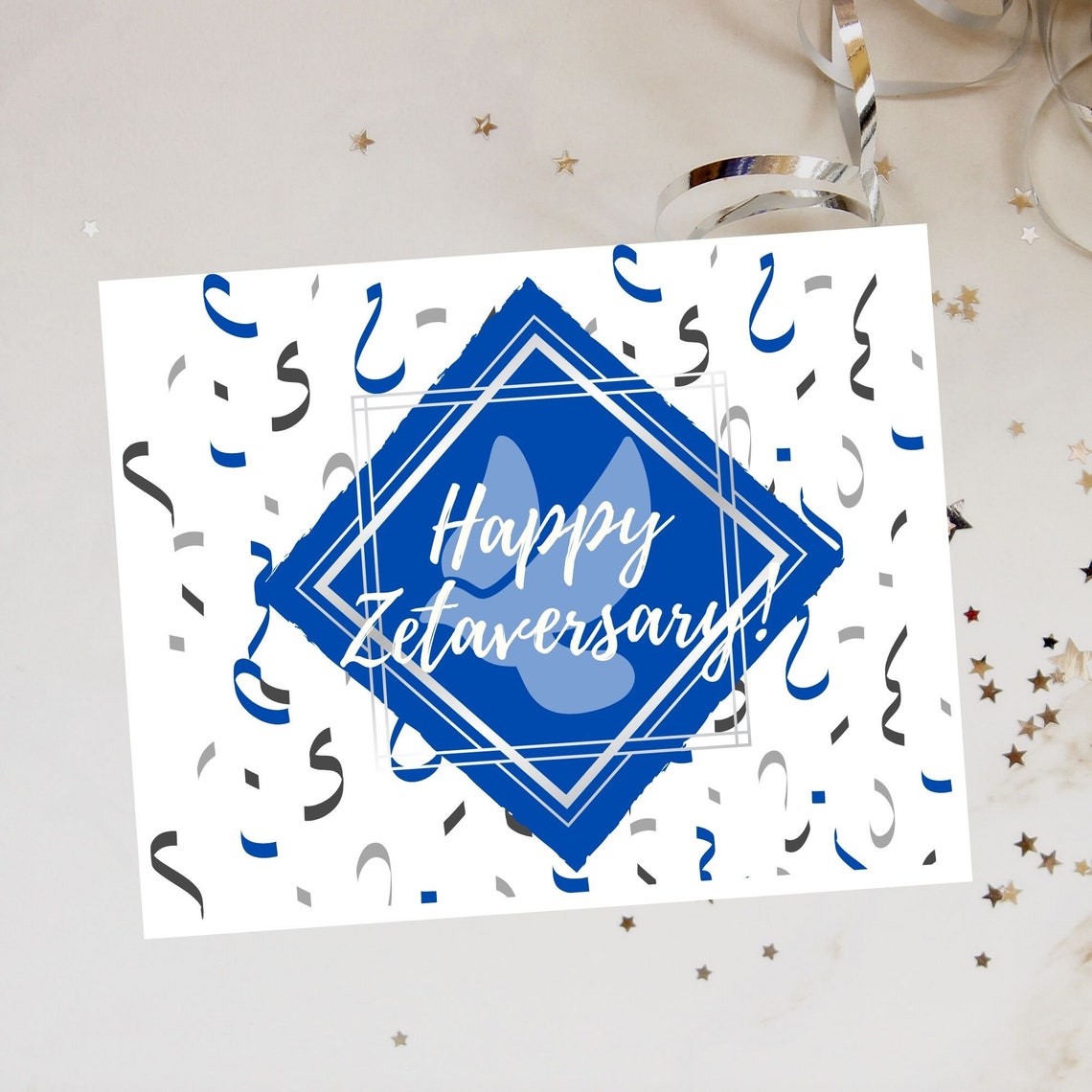 10 Card Set Zeta Anniversary Happy Zetaversary Zeta Etsy