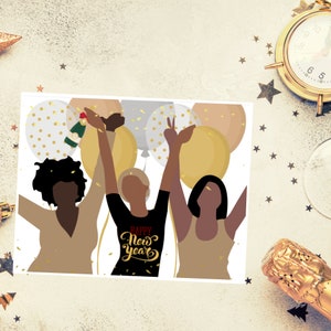 Conjunto de 10 cartões - Cartão de Ano Novo, Cartão de Feliz Ano Novo, Cartão de Feliz Ano Novo, Cartão de Saudação de Ano Novo, Pacote de Cartões de Ano Novo, Festa de Ano Novo