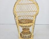Vintage peacock chair plant stand, small peacock chair plant stand, small plant stand