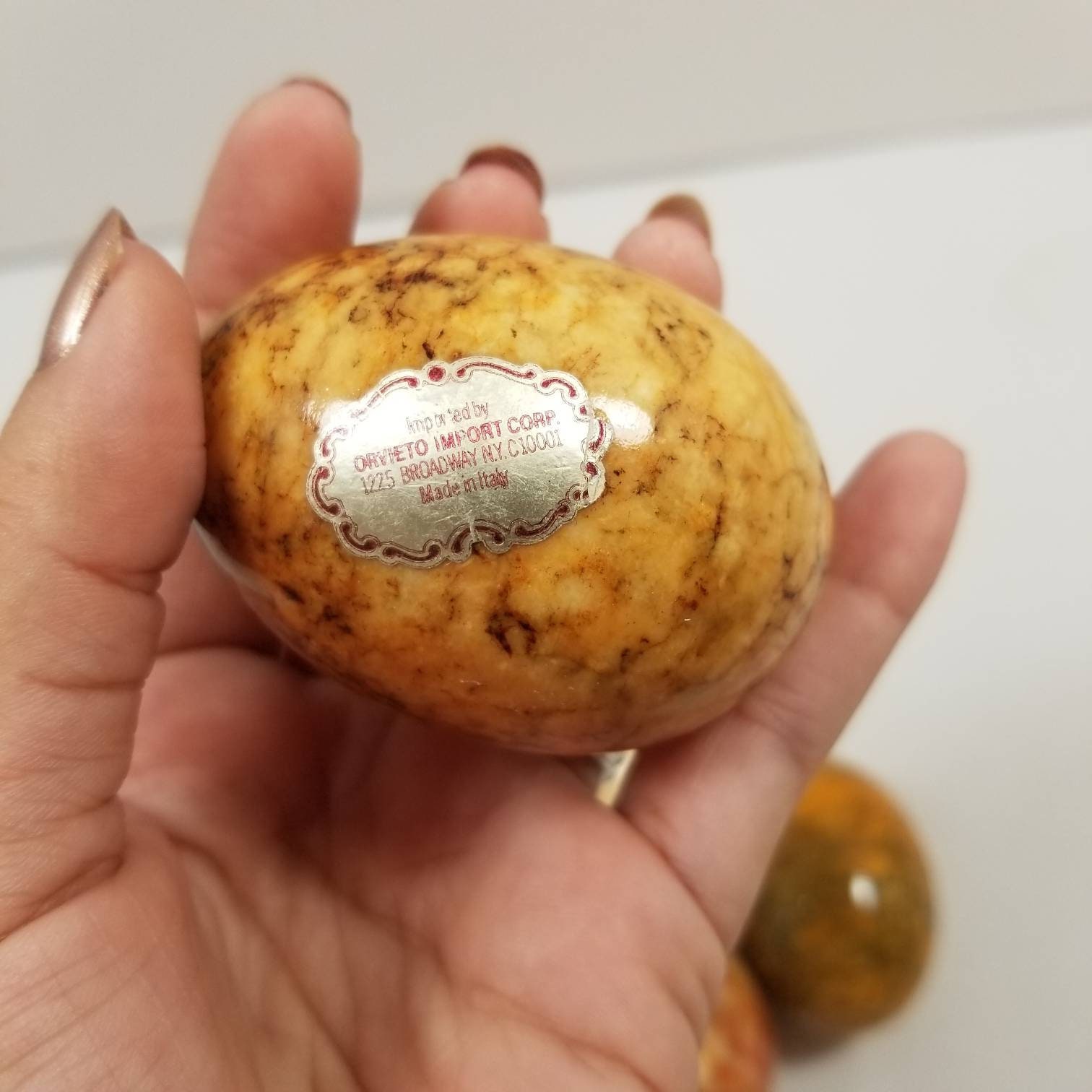 Set of 5 vintage Italian marble eggs vintage marble eggs Etsy