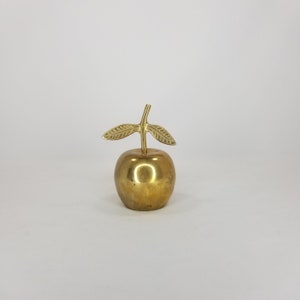 Vintage Brass Apple Bell, Brass Apple Bell, Apple Bell, Brass Bell