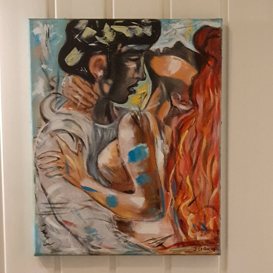 Romantic Wall Art Bedroom Modern Art Acrylic Abstract Art Etsy