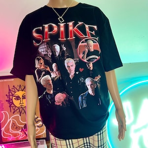 Spike Homage t-shirt- buffy the vampire 90's style graphic tee