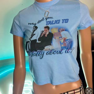 Talk to Matty about it? 1975/ menswear inspired print t-shirt