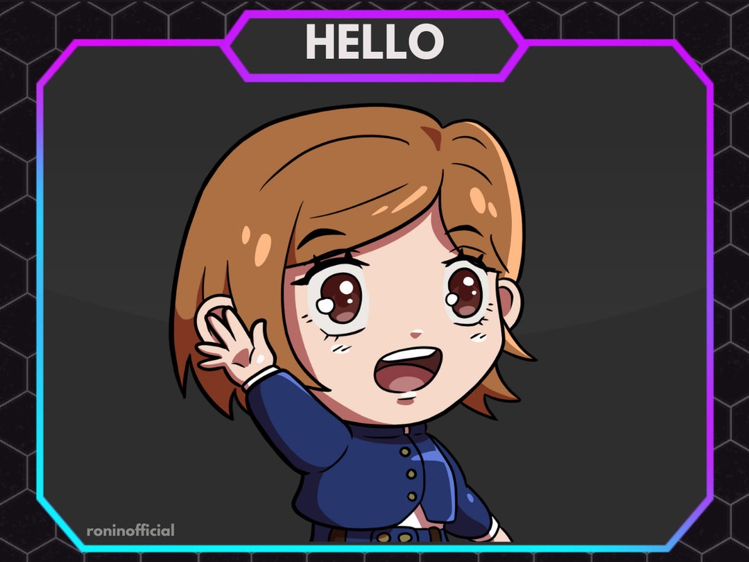 Hello Chibi Sorcerer Emote for Streaming Cute Chibi Anime - Etsy Australia