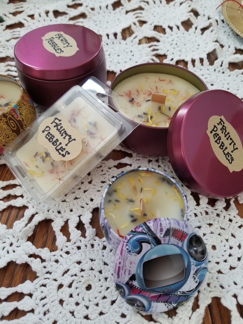 Fruit Loops or Fruity Pebbles All Natural White Beeswax Candle Etsy